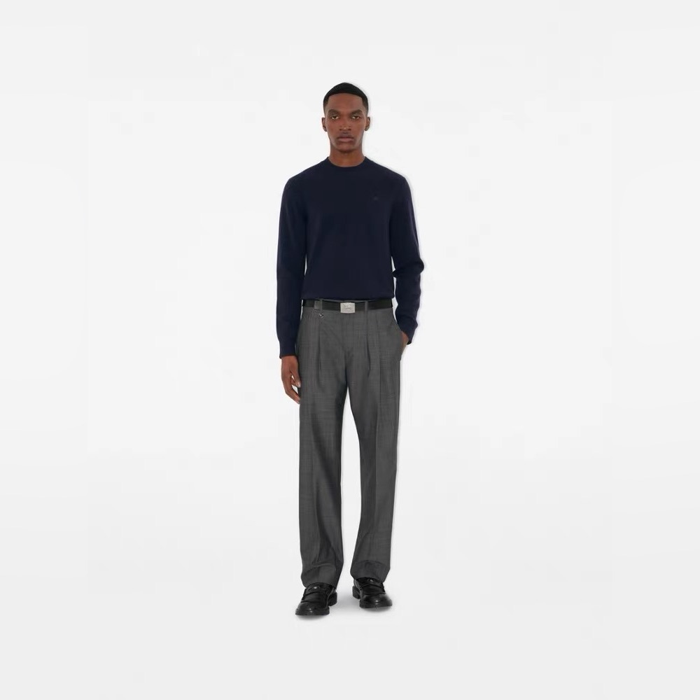 Burberry Dark Blue Knitwear 100% cashmere
